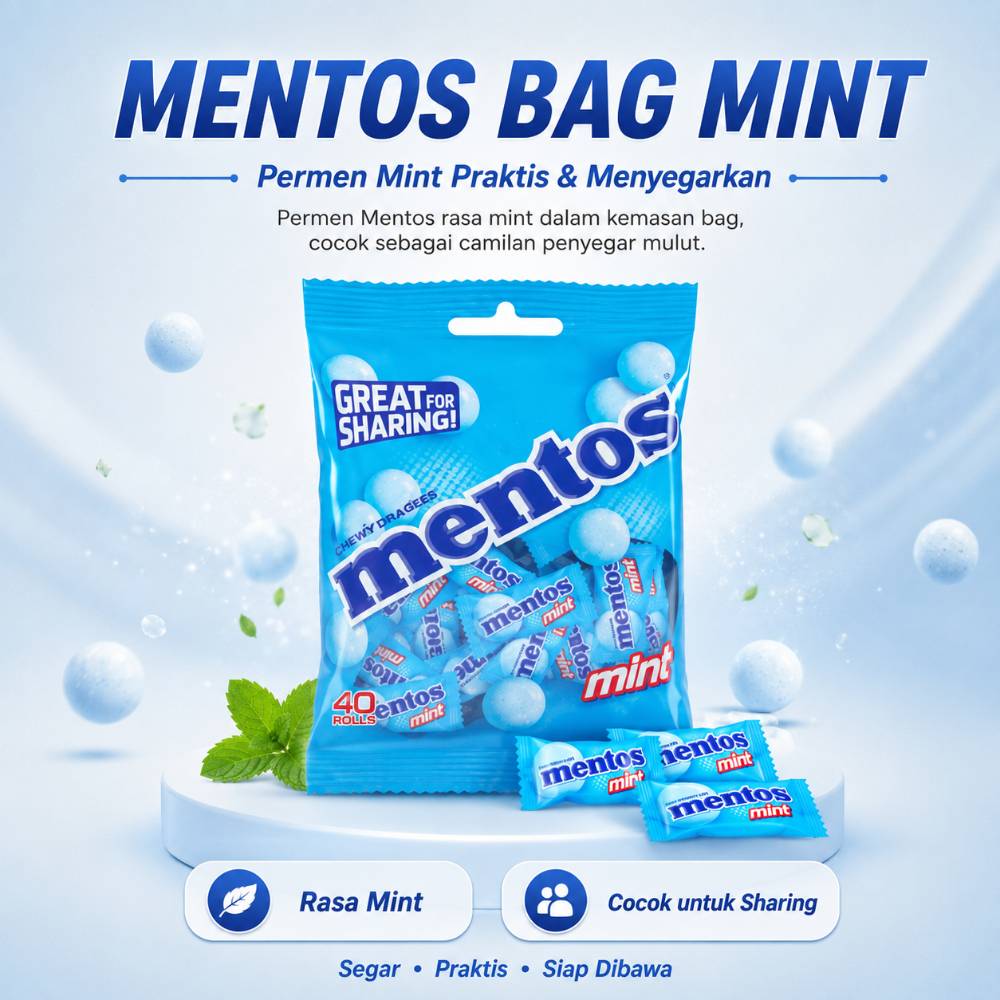 Mentos bag Mint 40x50x2 7g